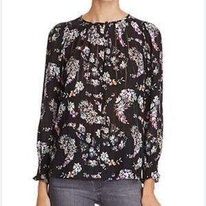 Rebecca Taylor silk long sleeve blouse | size 2